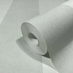Vliestapete Block Streifen Creme Mintgrün Glitzer 34410