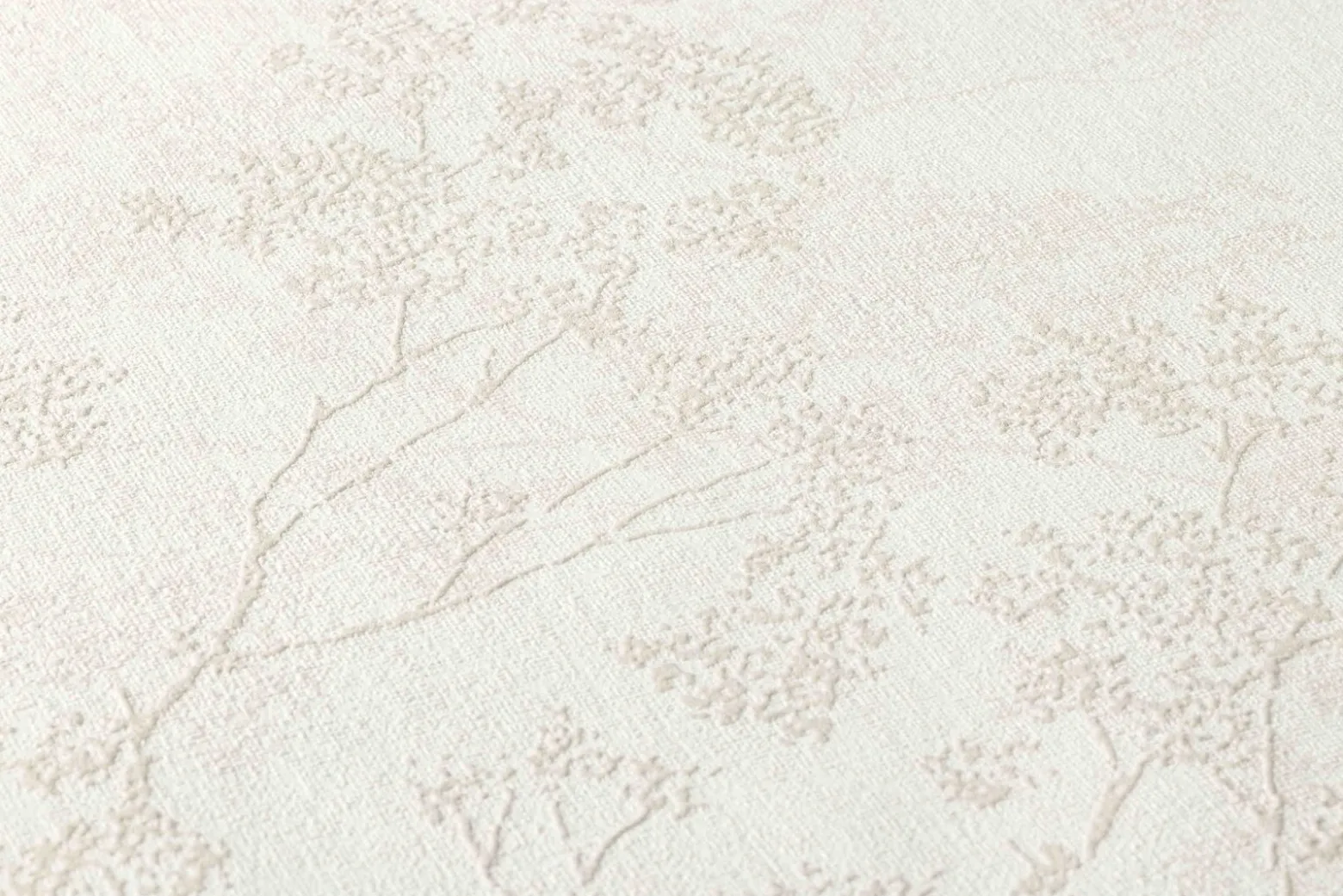 Vliestapete Blütenzweige creme grau beige 37397-2