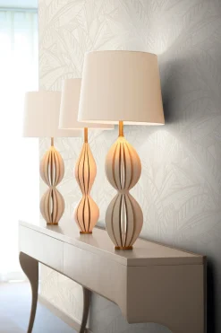 Vliestapete Blätter Abstrakt Grau Creme Metallic 39933-3