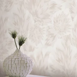 Vliestapete Blätter Abstrakt Creme Beige Metallic 10402-14