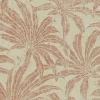 Vliestapete Blätter Beige Orange Glitzer 39501-3