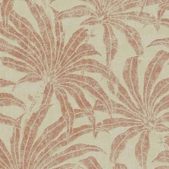 Vliestapete Blätter Beige Orange Glitzer 39501-3
