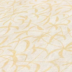 Vliestapete Blätter Betonoptik Creme Gelb 38920-4