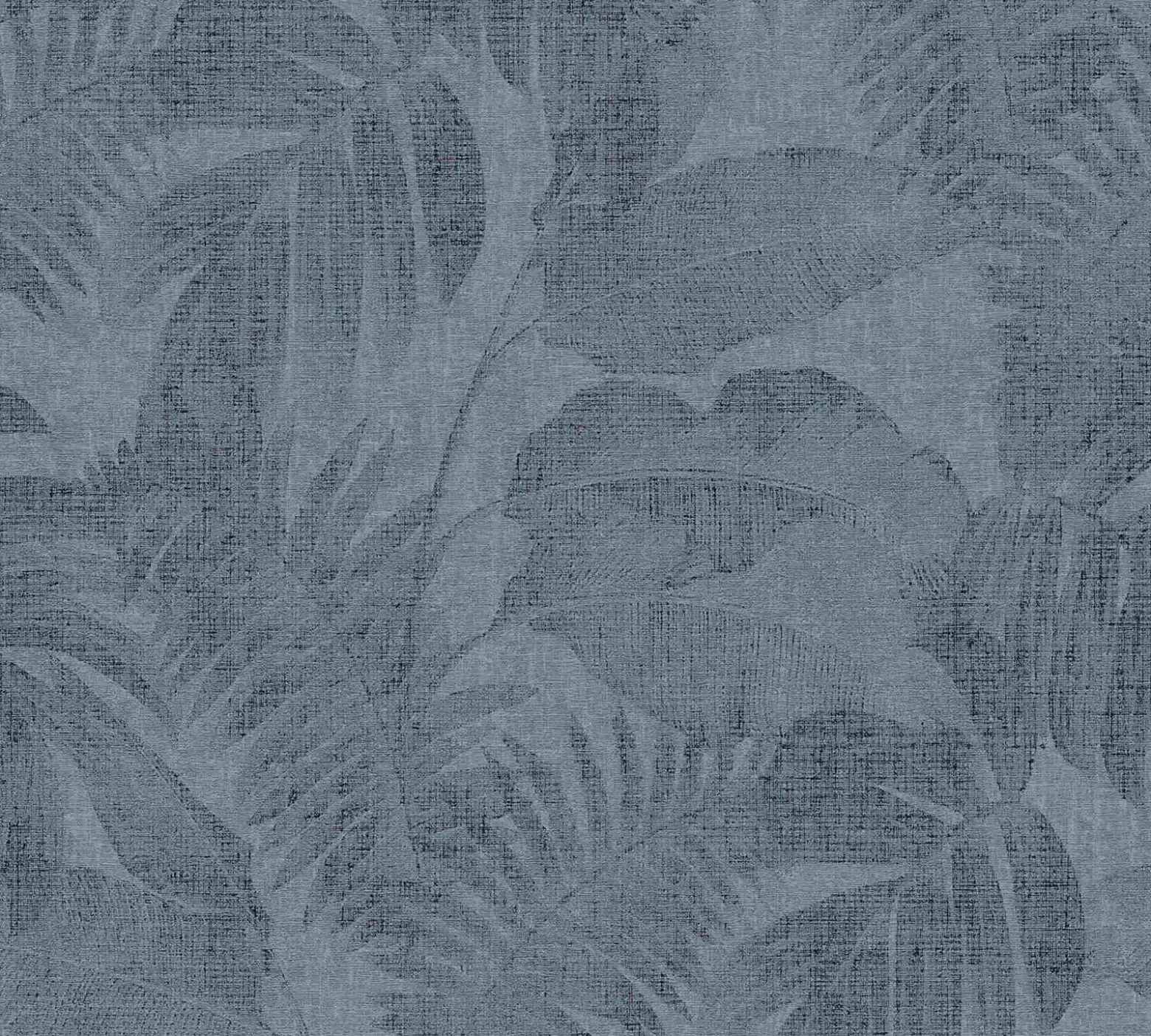 Vliestapete Blätter blau schwarz 37396-5