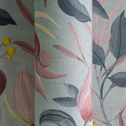 Vliestapete Blätter Blumen Floral Blau Lila 79062-1