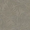 Vliestapete Blätter braun silber Metallic 31321