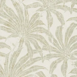 Vliestapete Blätter Creme Gold Silber Metallic 39501-5