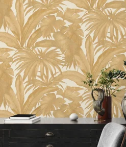 Vliestapete Blätter creme gold Versace 96240-4