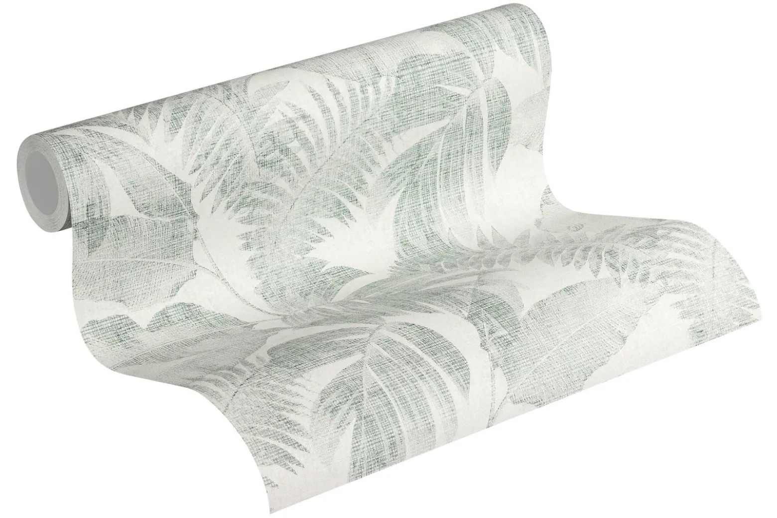 Vliestapete Blätter creme grün 37396-4