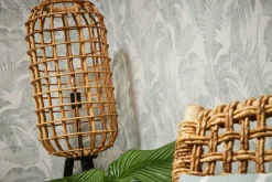 Vliestapete Blätter creme grün 37396-4