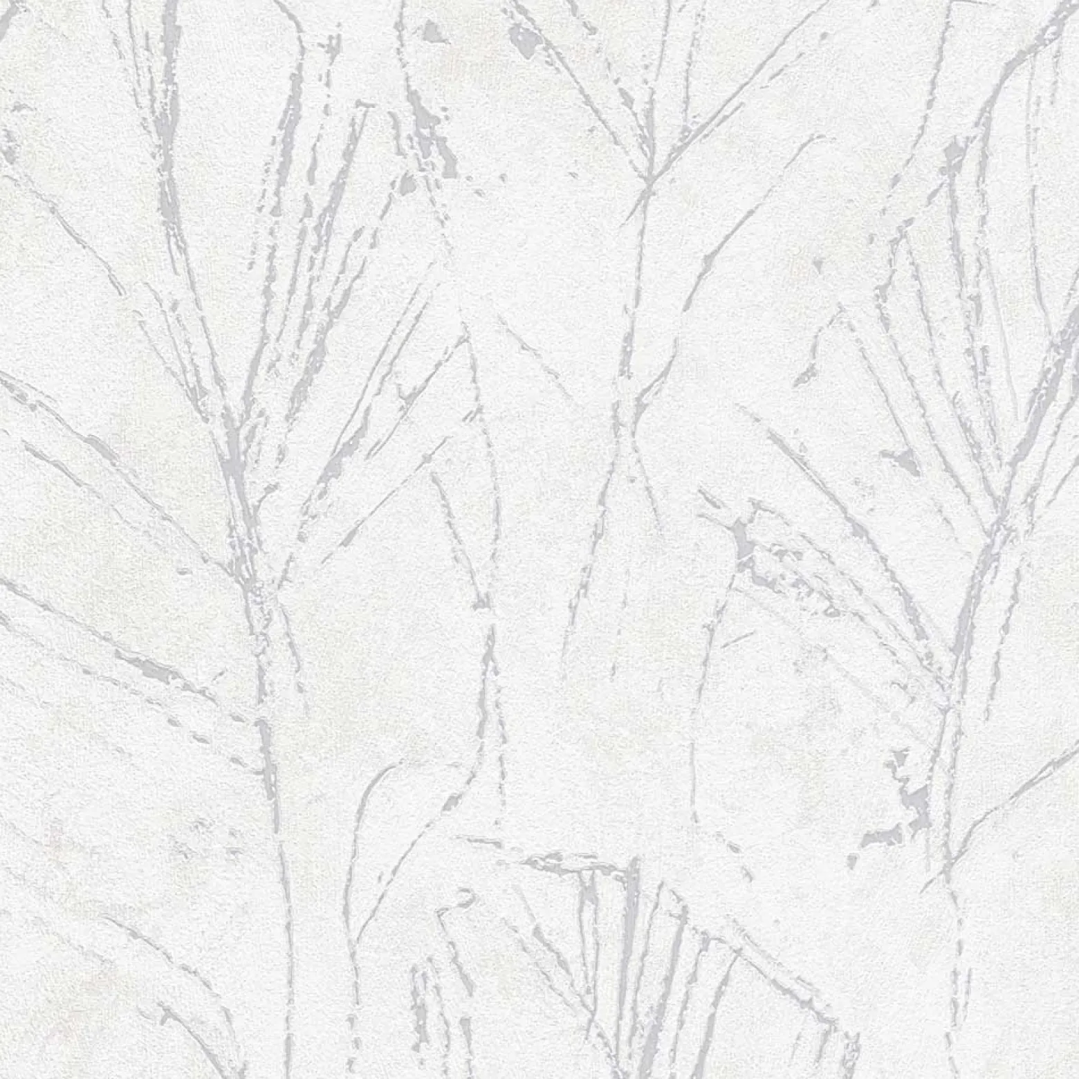 Vliestapete Blätter Creme Silber Metallic 10321-31