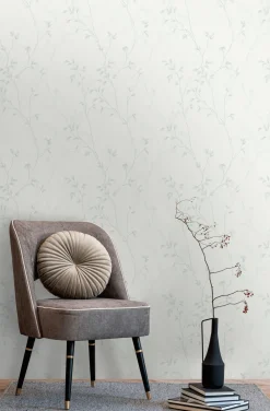 Vliestapete Blätter Floral Aquarell Creme Beige 39767-2
