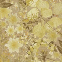 Vliestapete Blätter Floral Beige Gelb Braun 10506-20