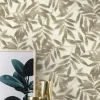 Vliestapete Blätter Floral Rasch grün weiß 406313