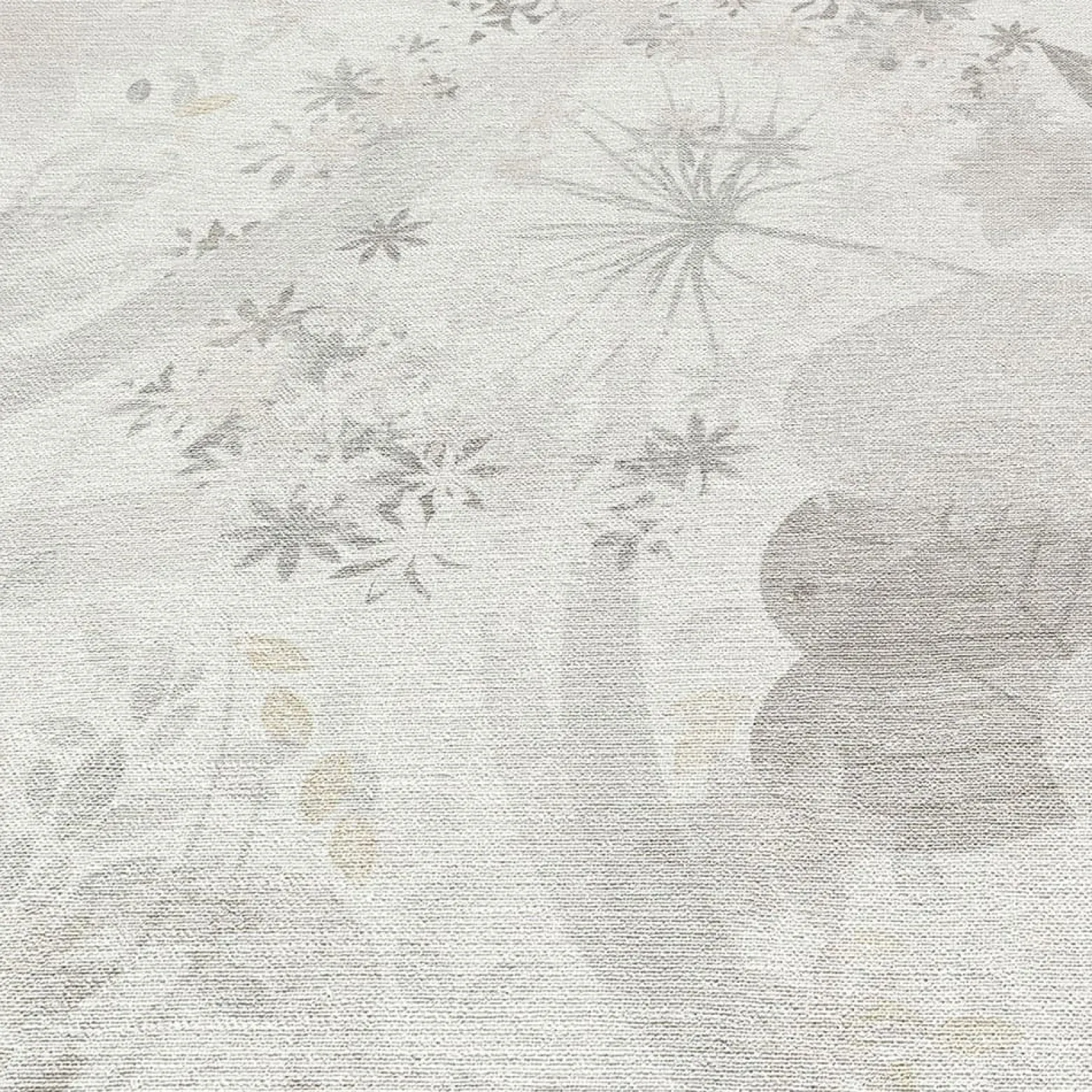 Vliestapete Blätter Floral Weiß Grau Beige 10506-31