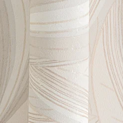 Vliestapete Blätter Grafisch Creme Beige Metallic 78655-4