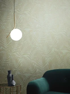Vliestapete 34003 Blätter Grün Beige Marburg