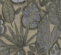Vliestapete Blätter Illustration Beige Grau 39346-5