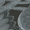Vliestapete Blätter Illustration Schwarz Grau 39346-1
