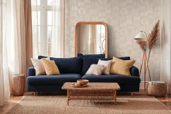 Vliestapete Blätter Palmen Beige Creme Metallic 79163-1
