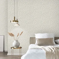 Vliestapete Blätter Ranken Creme Blau Grün 10462-02
