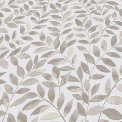 Vliestapete Blätter Ranken Weiß Braun Beige 10462-11