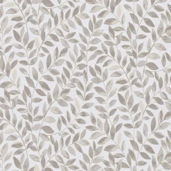 Vliestapete Blätter Ranken Weiß Braun Beige 10462-11