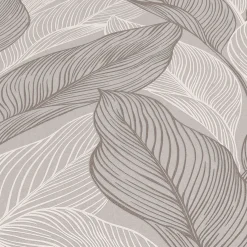 Vliestapete Blätter Struktur Beige Grau Metallic 10282-38