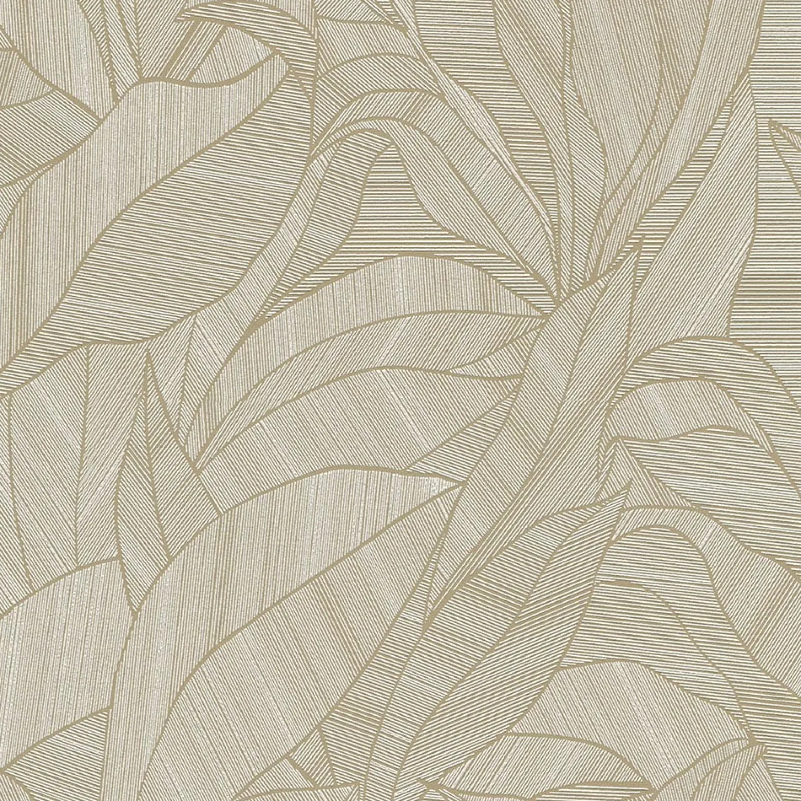 Vliestapete Blätter Struktur Braun Creme 10530-11