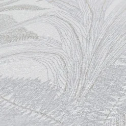 Vliestapete Blätter Tropen Grau Gold Metallic 39654-1