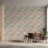 Vliestapete Blätter Tropisch Creme Braun Grün 10558-11