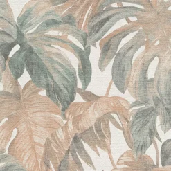 Vliestapete Blätter Tropisch Creme Braun Grün 10558-11