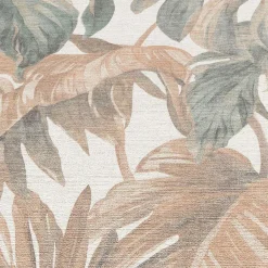 Vliestapete Blätter Tropisch Creme Braun Grün 10558-11