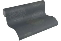 Vliestapete Blumen AS Creation Spot grau taupe 93791-1