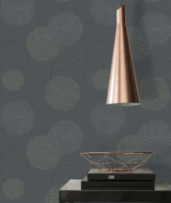 Vliestapete Blumen AS Creation Spot grau taupe 93791-1