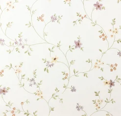 Vliestapete Blumen Floral Creme Grün Rosa Gelb 93770-1