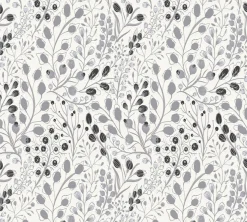 Vliestapete Blumen Floral Weiß Grau Metallic 38847-3