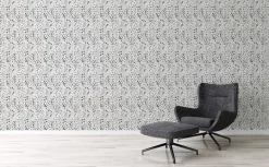 Vliestapete Blumen Floral Weiß Grau Metallic 38847-3
