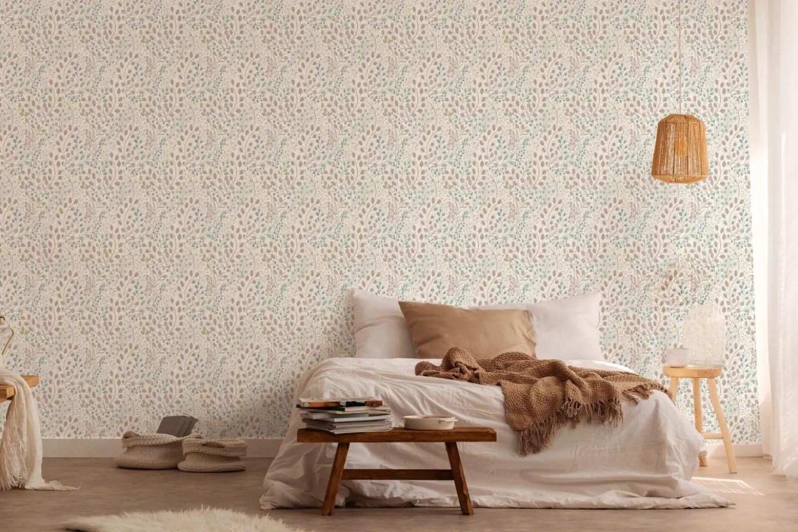 Vliestapete Blumen Floral Weiß Rosa Metallic 38847-1