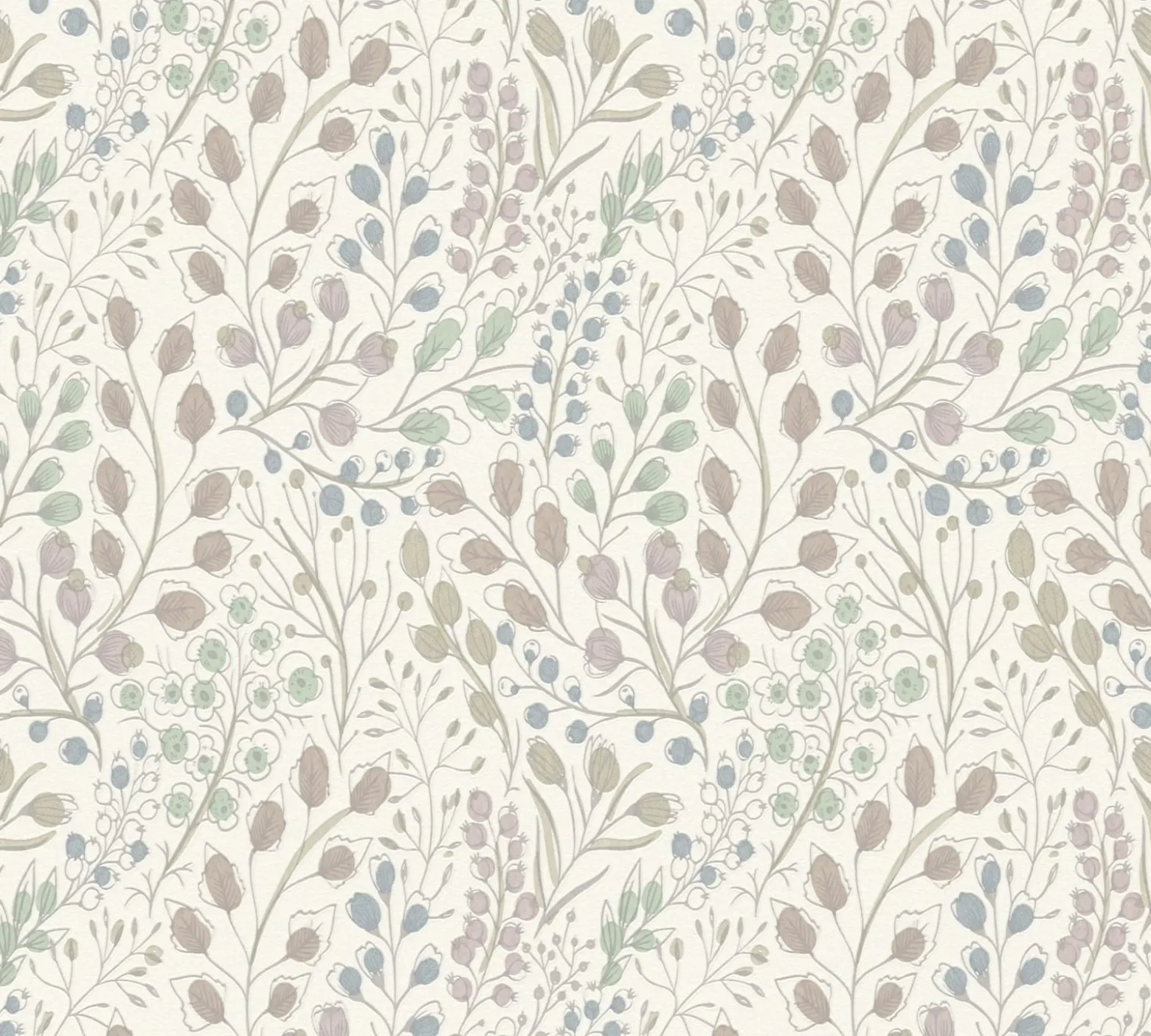 Vliestapete Blumen Floral Weiß Rosa Metallic 38847-1