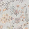 Vliestapete Blumen Grafik Floral Grau Gelb 39117-1