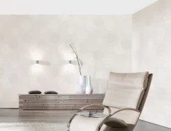 Vliestapete Blumen Kreis Spot weißgrau 93792-2