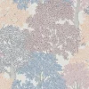 Vliestapete Bäume Blätter grau rot blau 37753-4