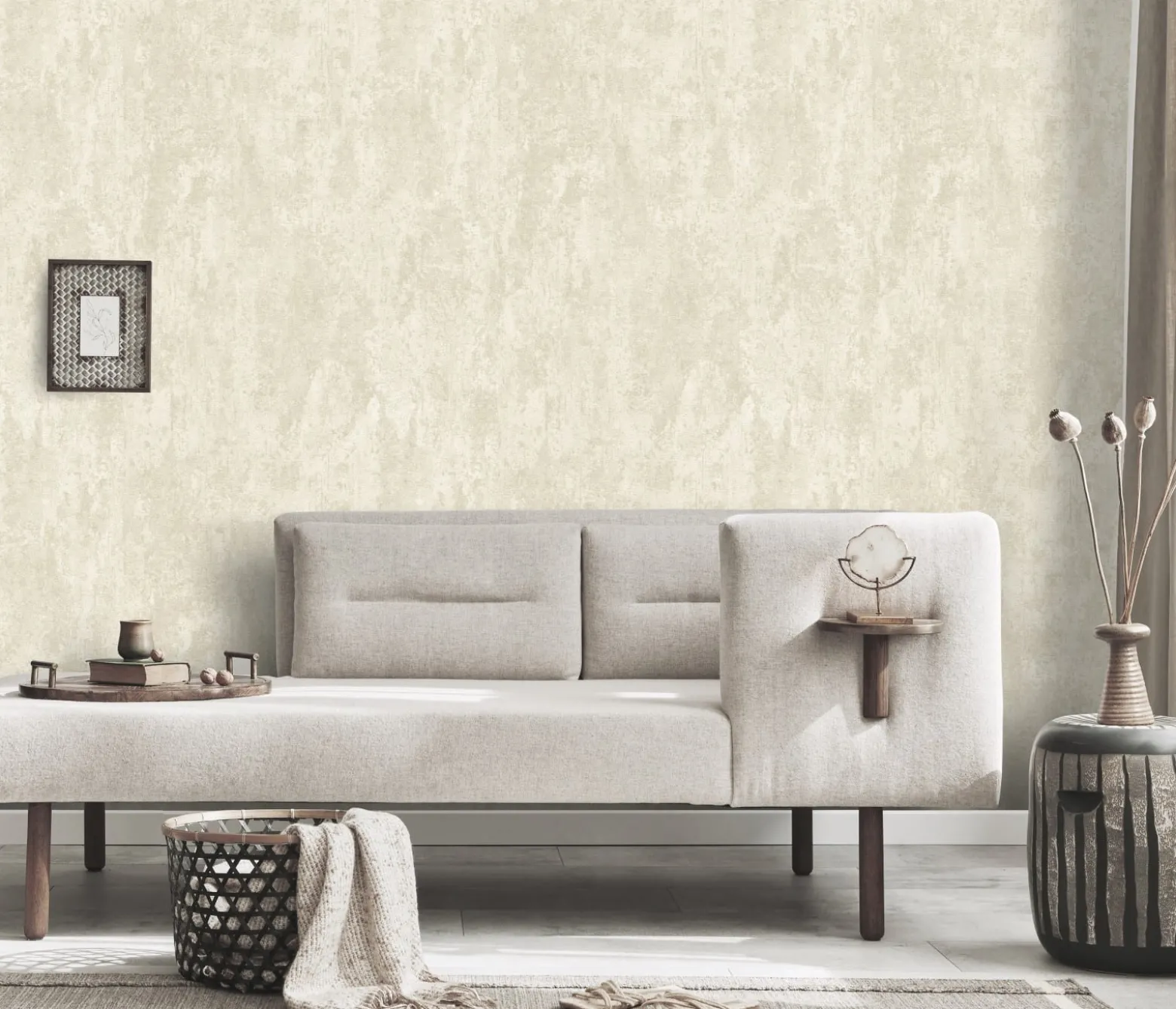 Vliestapete Creme Glitzer Putz Optik 10273-02 Erismann