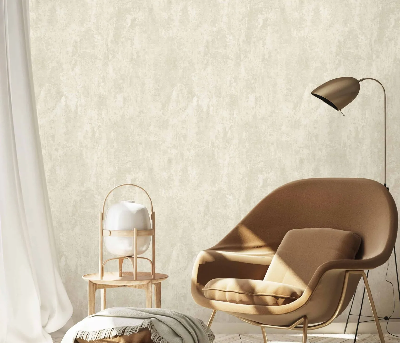 Vliestapete Creme Glitzer Putz Optik 10273-02 Erismann