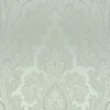 Vliestapete Damast-Design grau-grün silber 38708-1