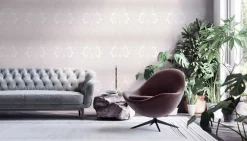 Vliestapete Damast-Design grau silber 38708-4