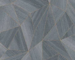 Vliestapete Daniel Hechter 3D Polygon anthrazit 36133-3