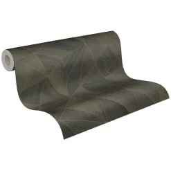 Vliestapete Daniel Hechter Grafisch Schwarz Kupfer Metallic