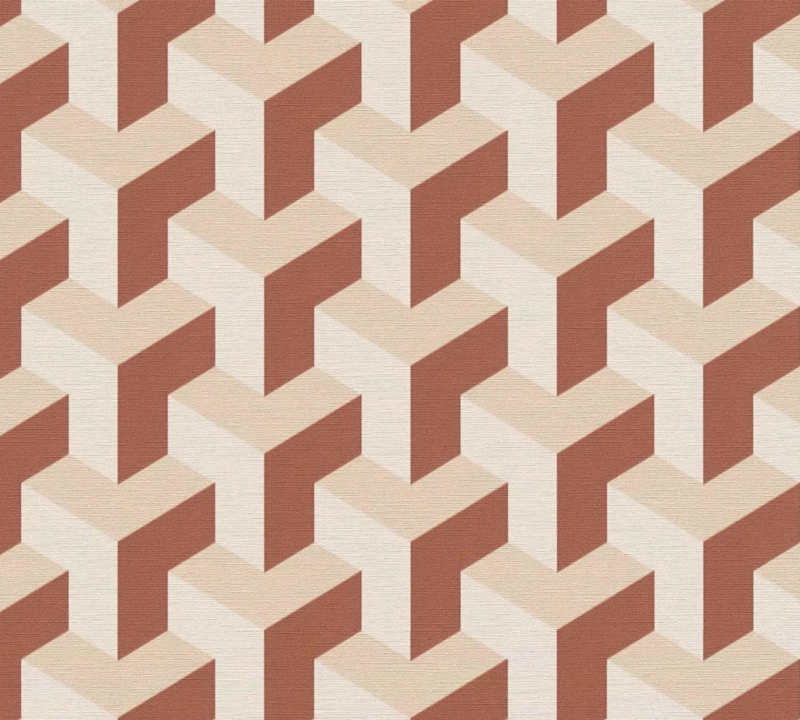 Vliestapete Daniel Hechter Retro Braun Creme Gold Metallic
